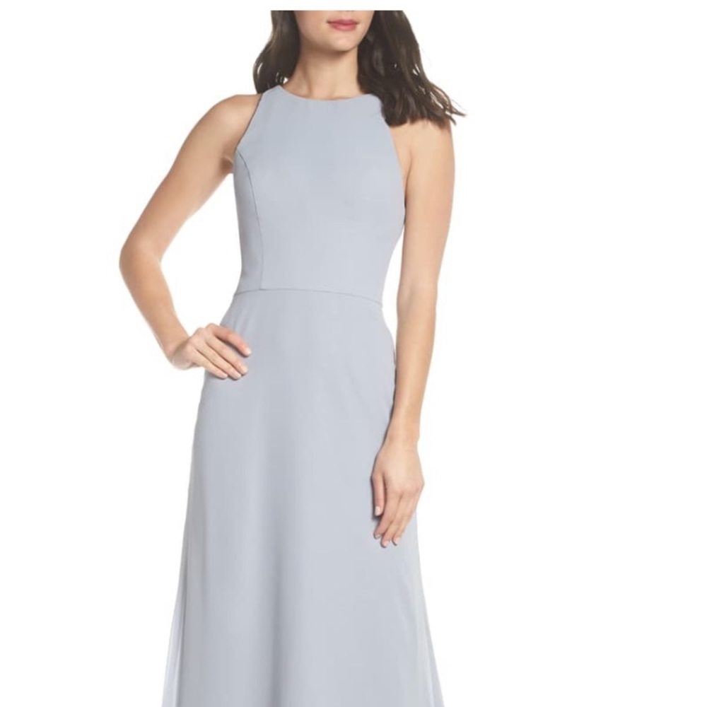 Crewneck Chiffon Gown - Hayley Paige